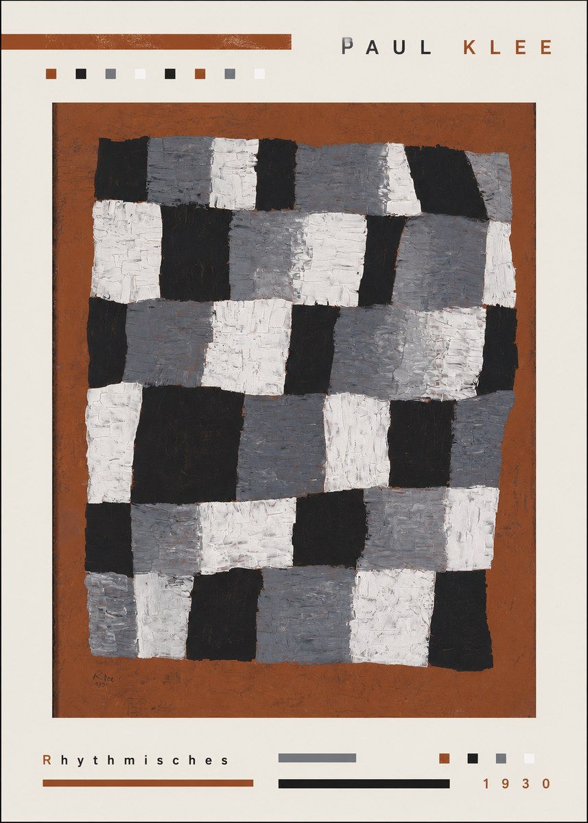 Paul Klee Rhythmisches No3 - Plakat
