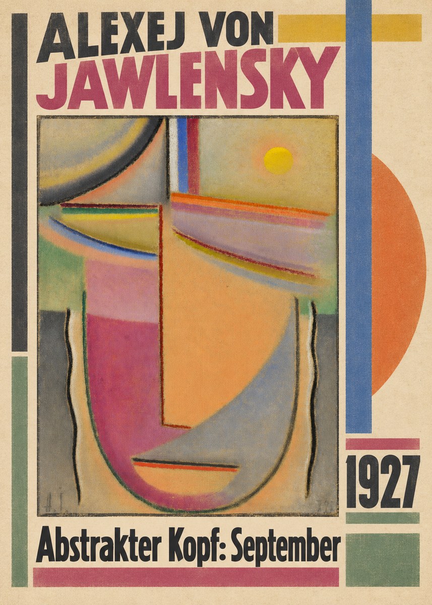 Alexej von Jawlensky Abstrakter Kopf: September No2 - Plakat