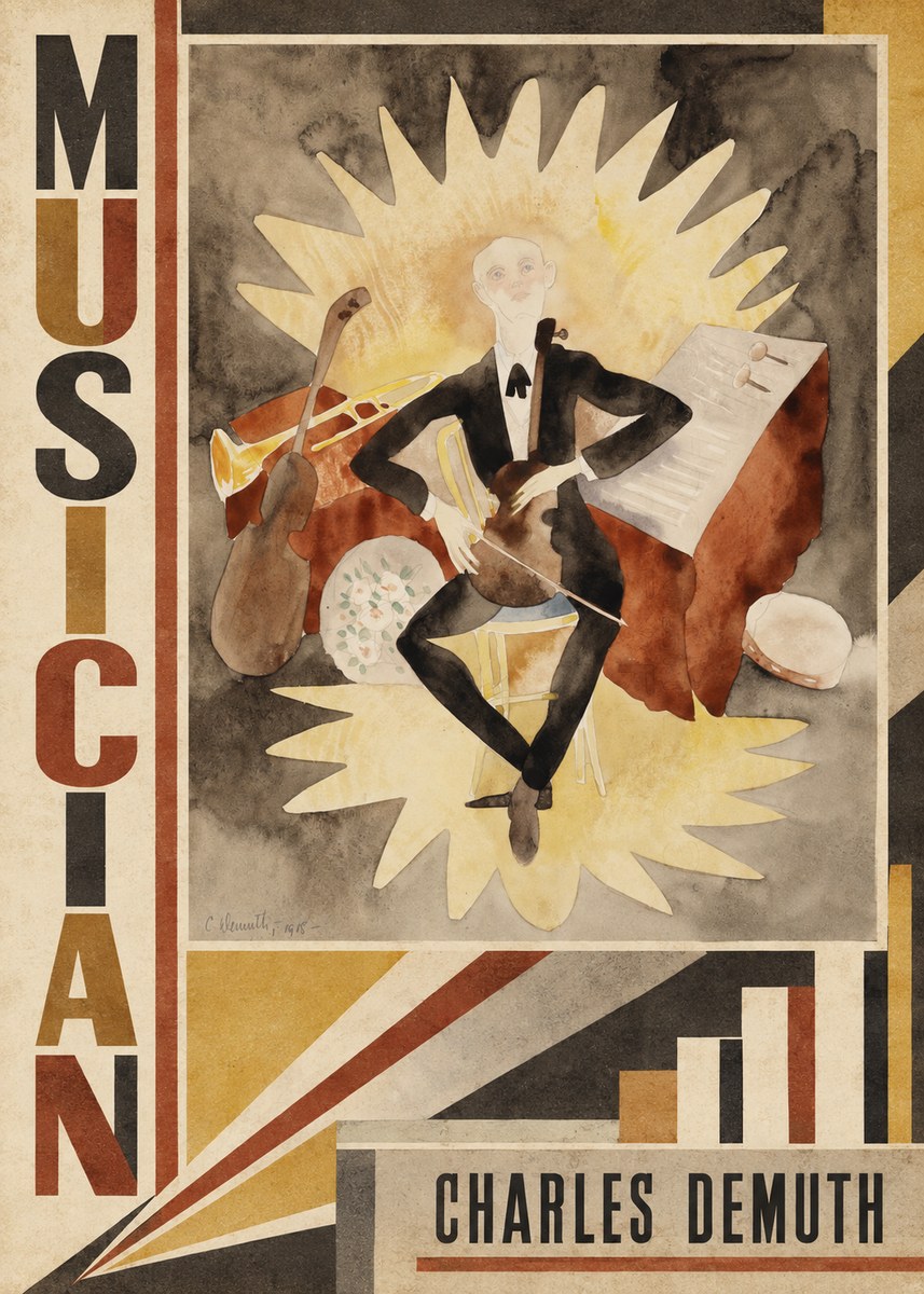 Charles Demuth Musician No3 - Plakat