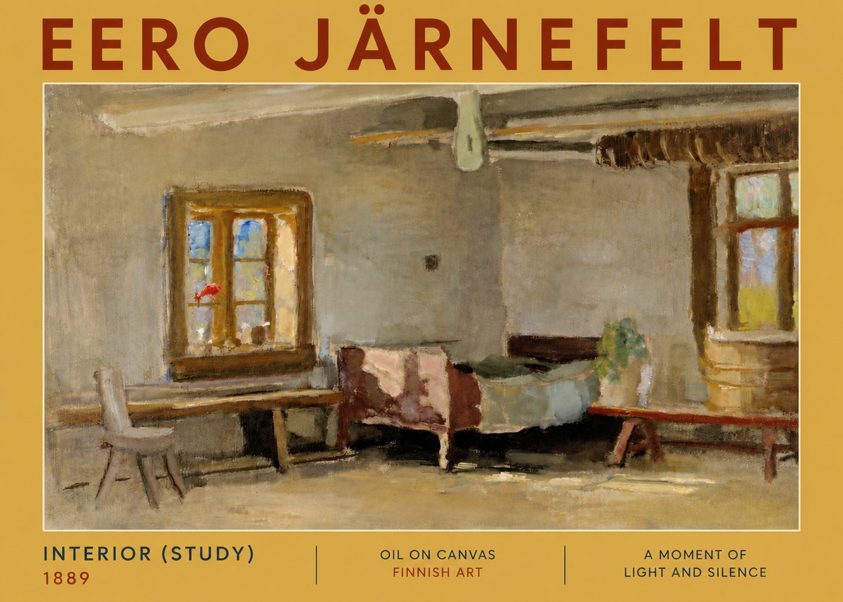 Eero Järnefelt Interior (Study) No5 - Plakat