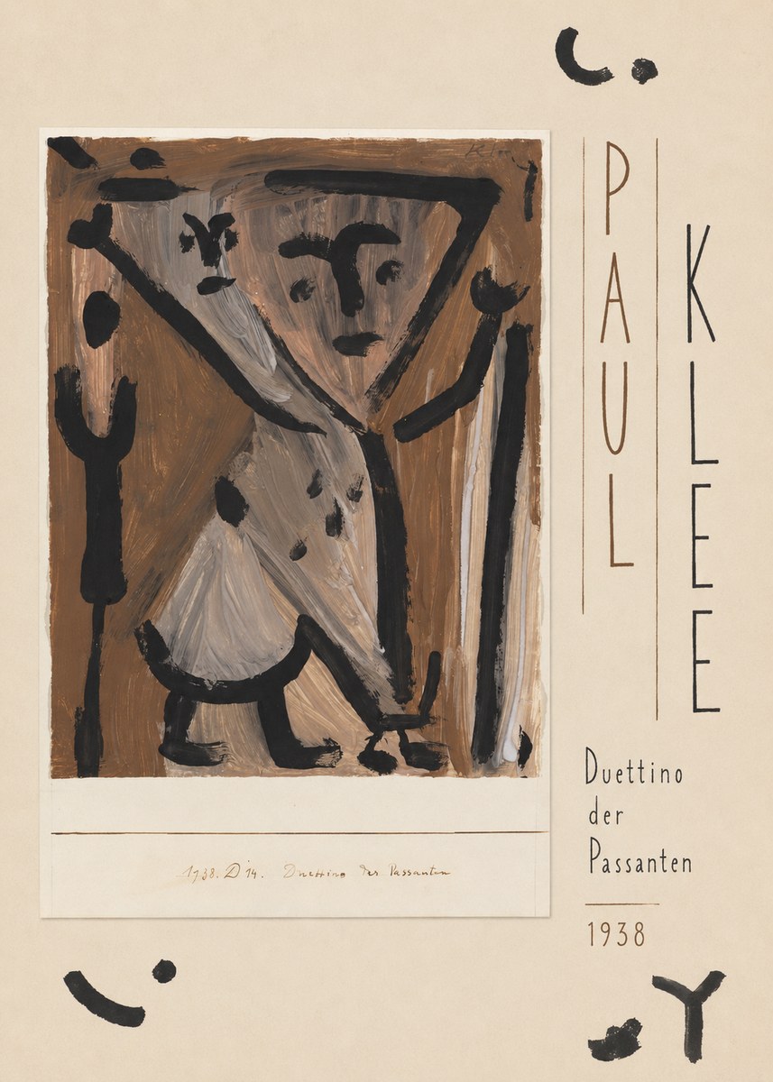 Paul Klee Duettino Der Passanten No5 - Plakat
