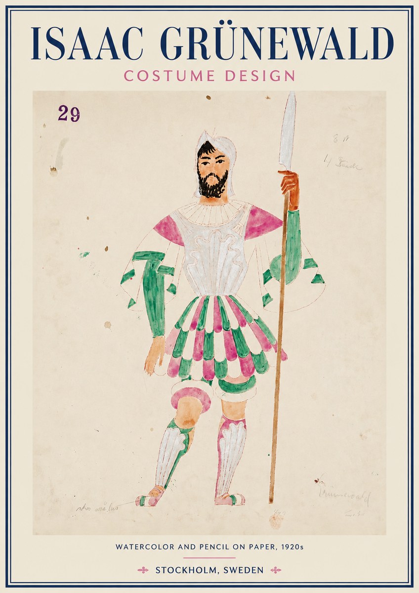 Isaac Grünewald Costume Design No. 29 No3 - Plakat