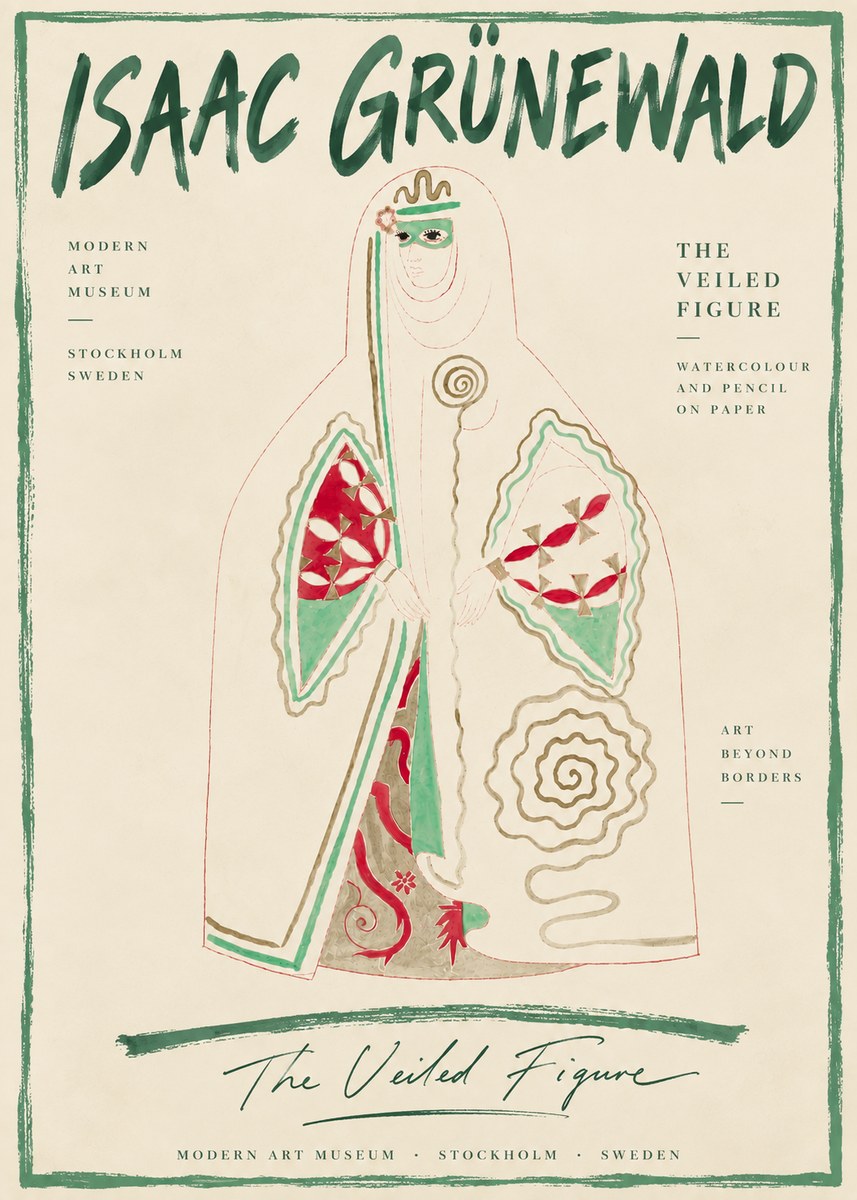 Isaac Grünewald The Veiled Figure No6 - Plakat