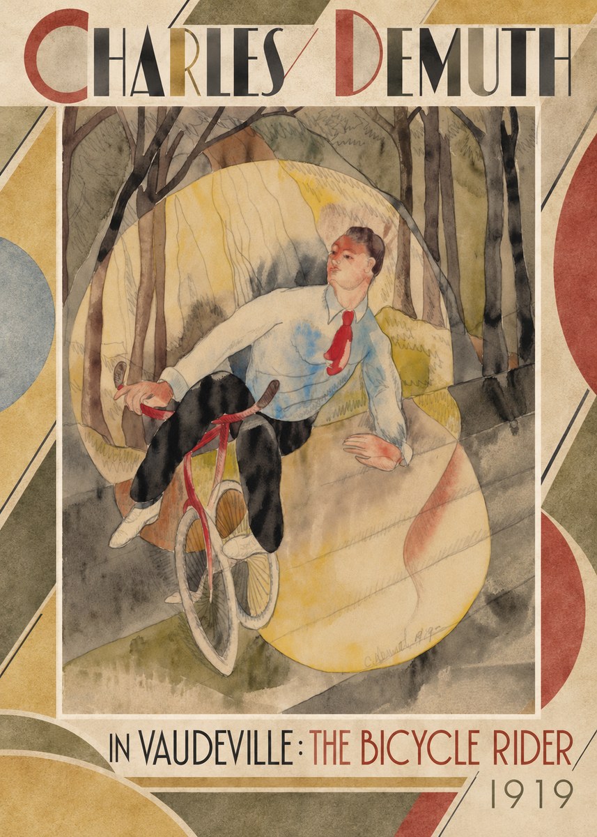 Charles Demuth In Vaudeville: the Bicycle Rider No2 - Plakat