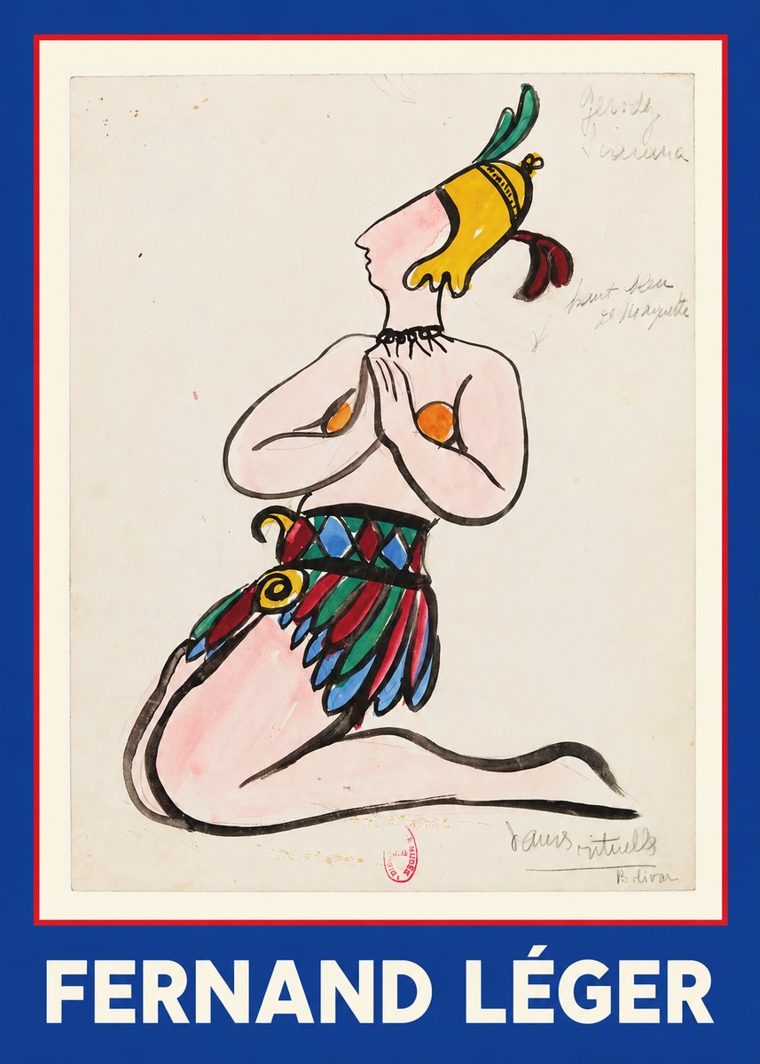 Fernand Léger Dans Rituels No1 - Plakat