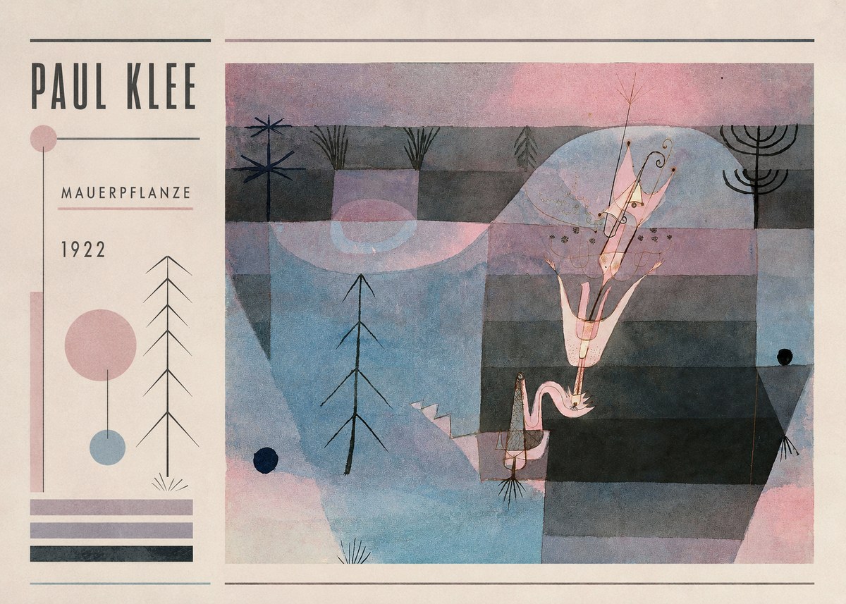 Paul Klee Mauerpflanze No2 - Plakat