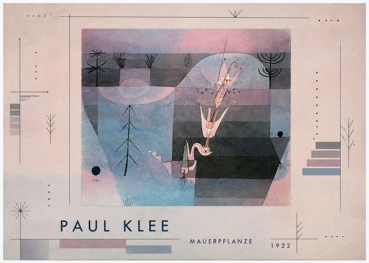 Paul Klee Mauerpflanze No4 - Plakat