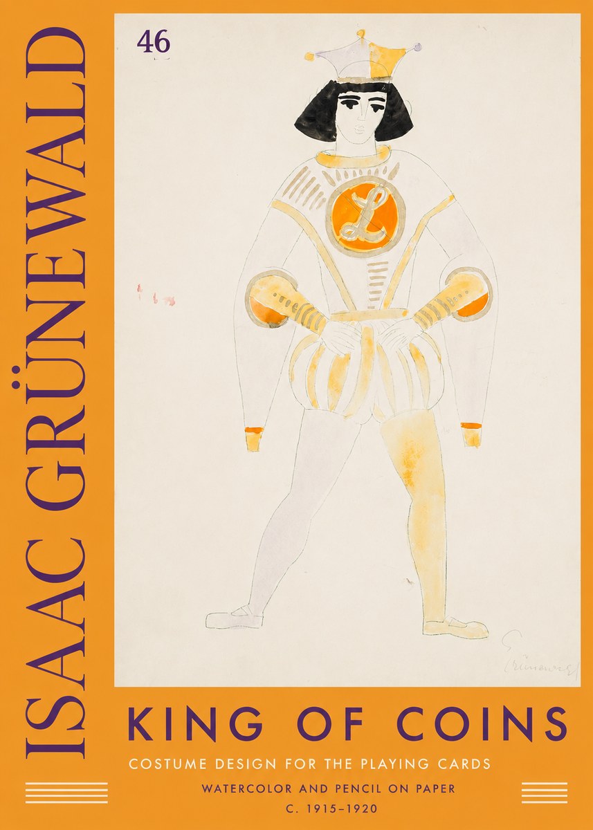 Isaac Grünewald King of Coins No2 - Plakat