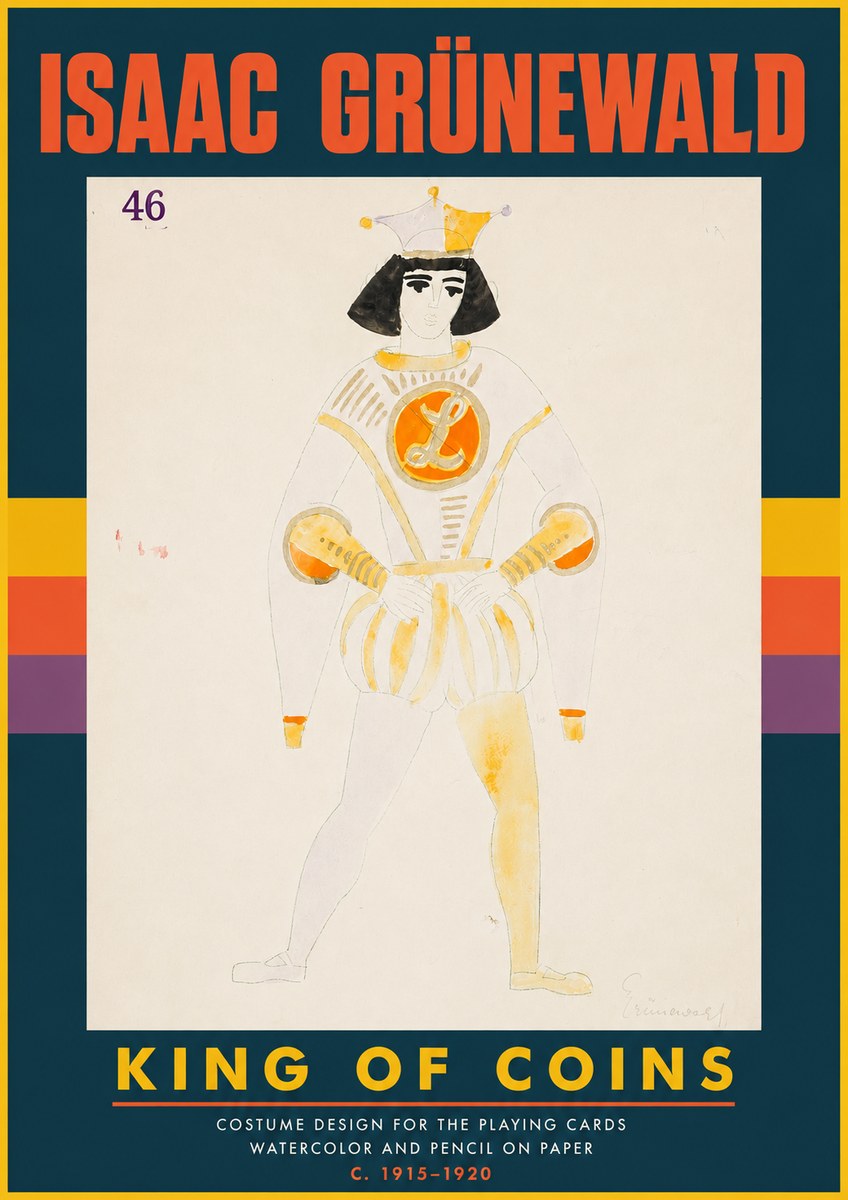 Isaac Grünewald King of Coins No4 - Plakat