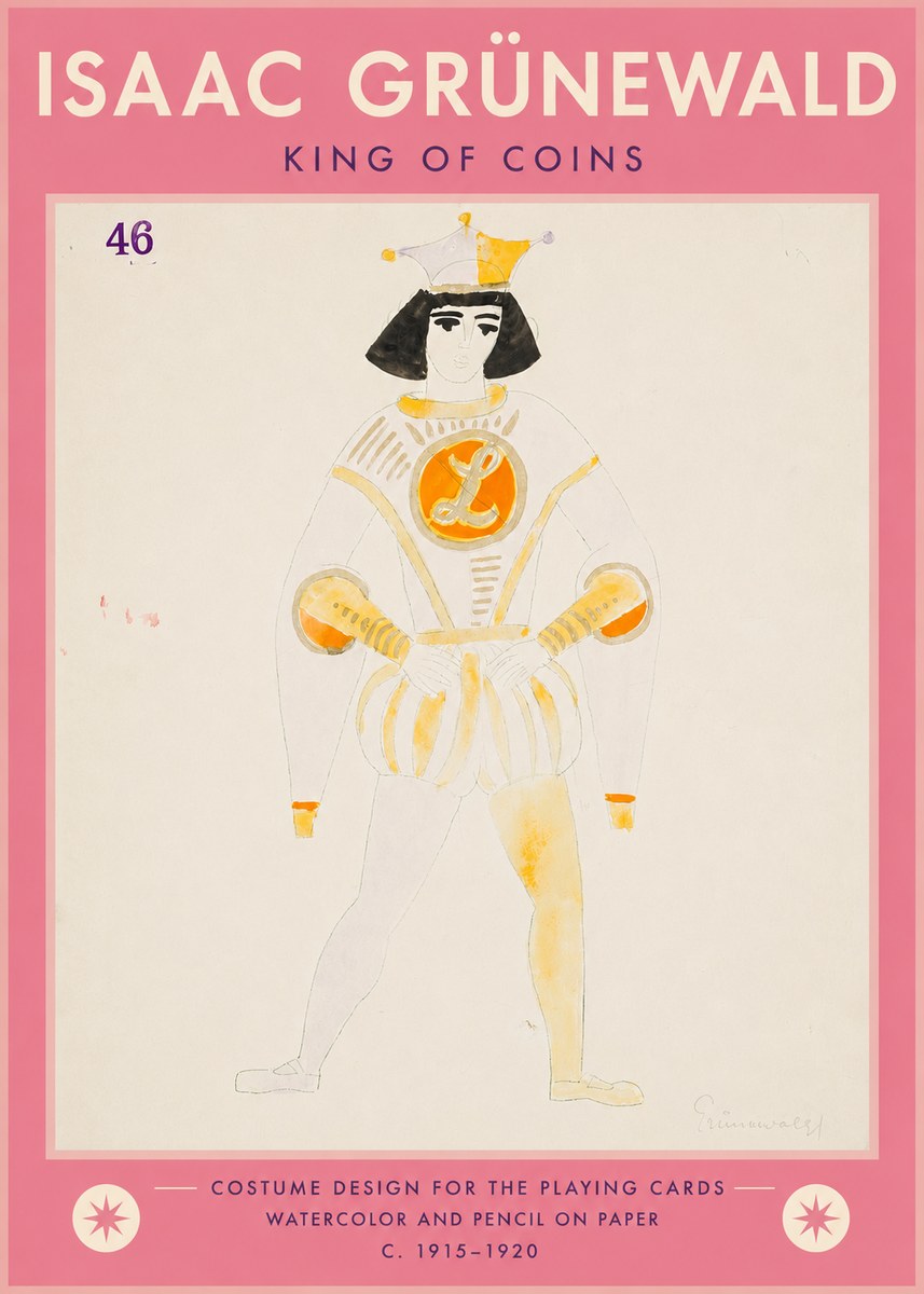 Isaac Grünewald King of Coins No5 - Plakat