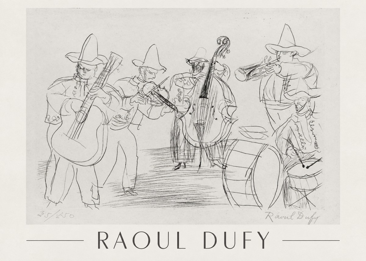 Raoul Dufy Musicians No1 - Plakat