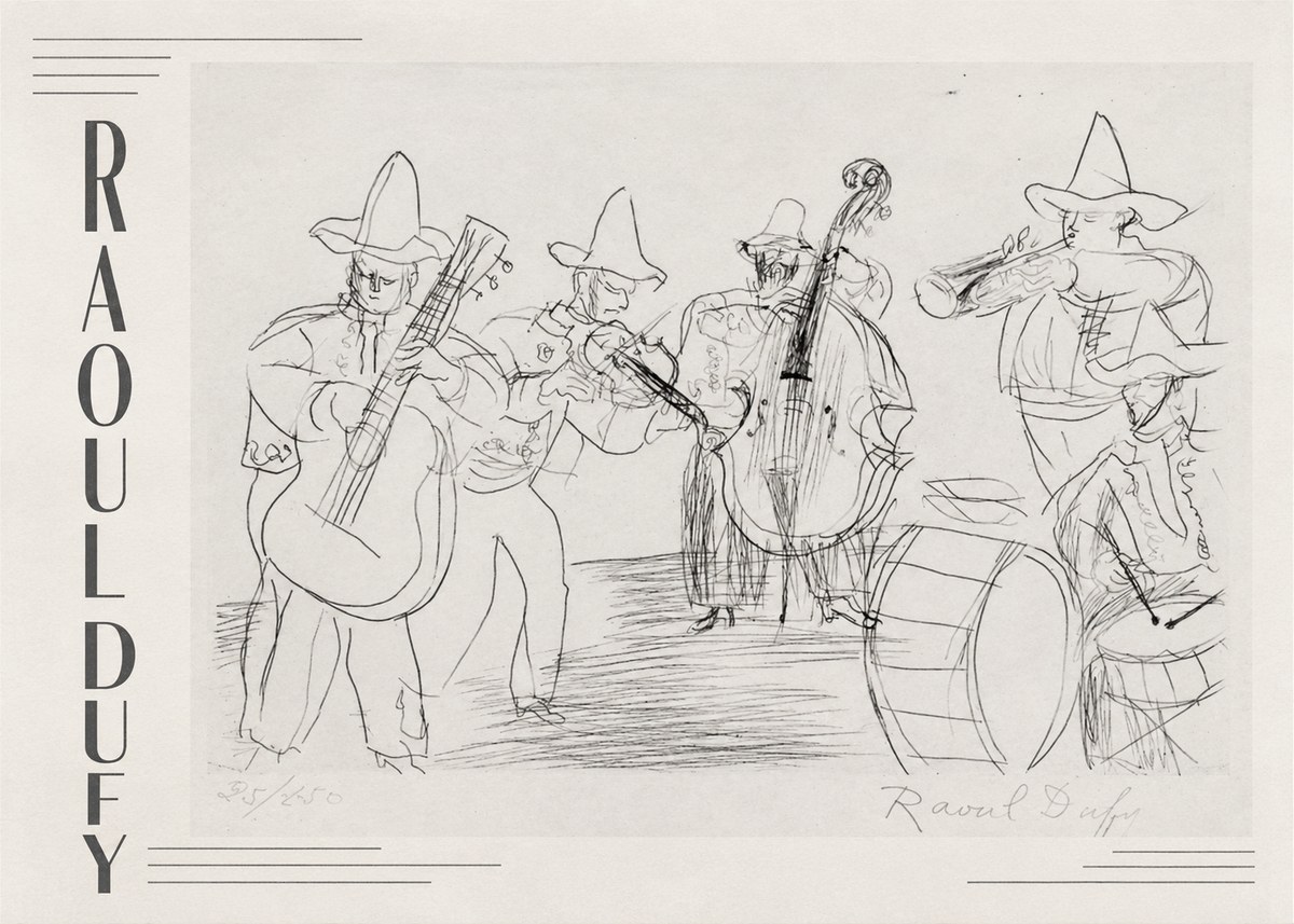 Raoul Dufy Musicians No2 - Plakat