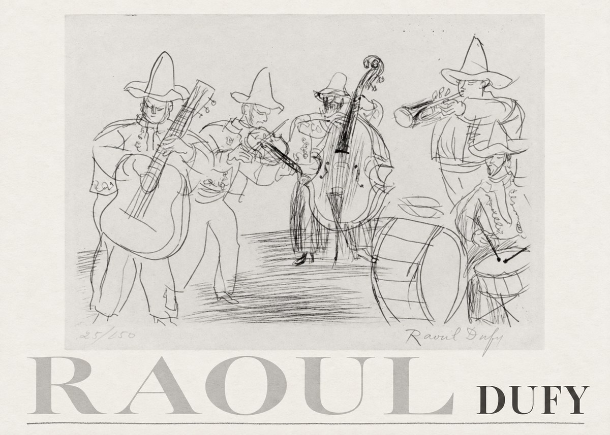 Raoul Dufy Musicians No3 - Plakat