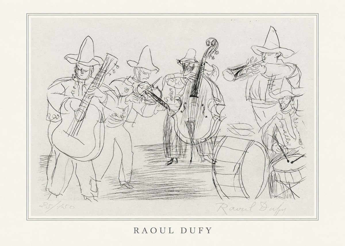 Raoul Dufy Musicians No4 - Plakat