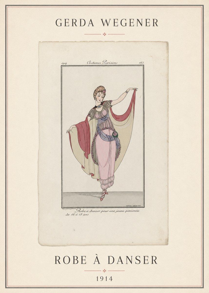 Gerda Wegener Robe À Danser No4 - Plakat