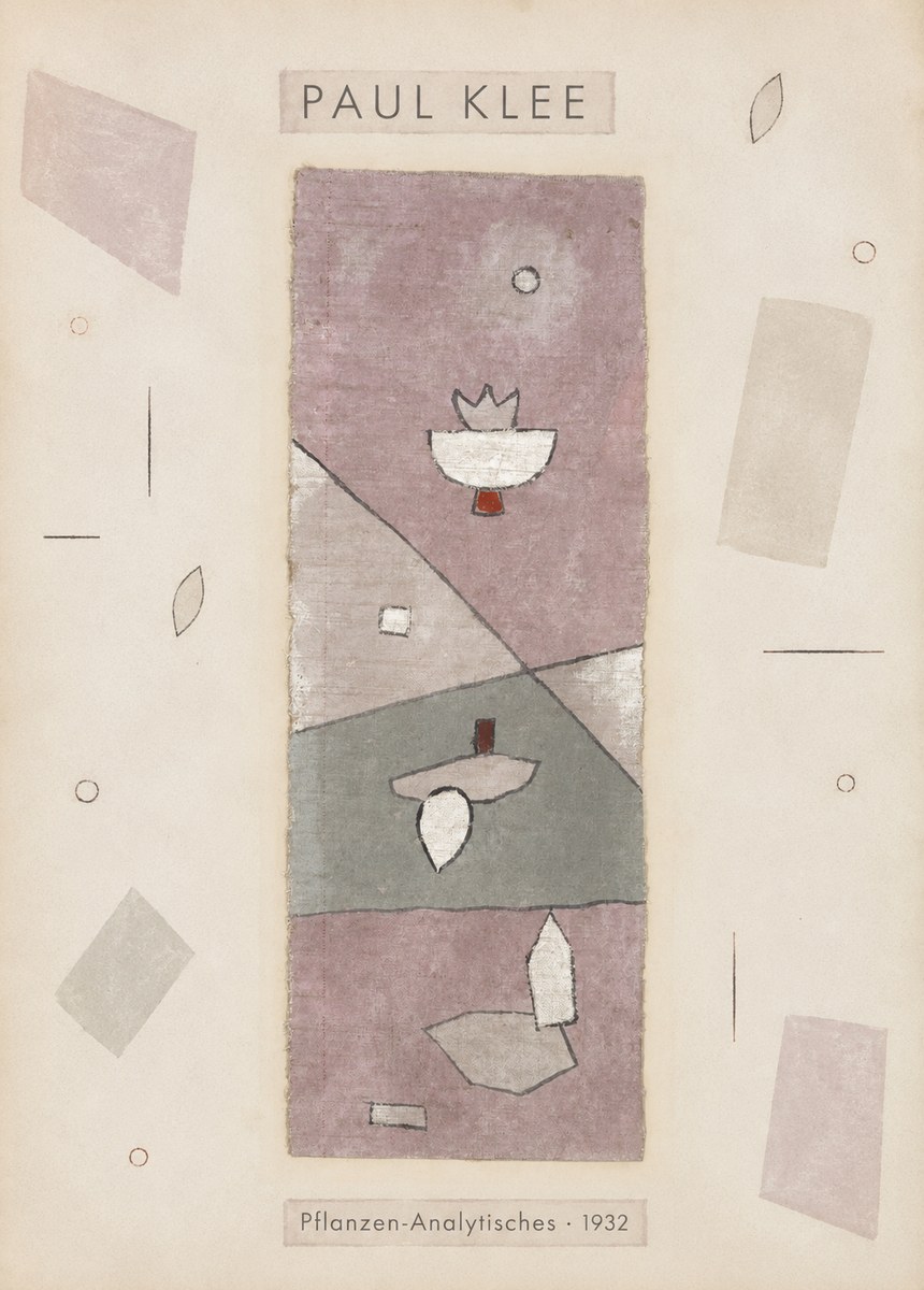 Paul Klee Pflanzen-analytisches No3 - Plakat