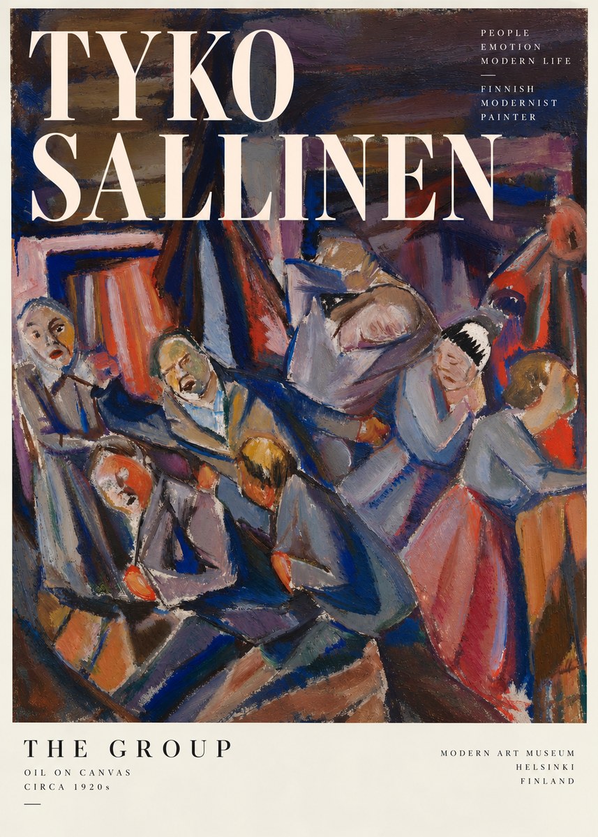 Tyko Sallinen The Group No5 - Plakat