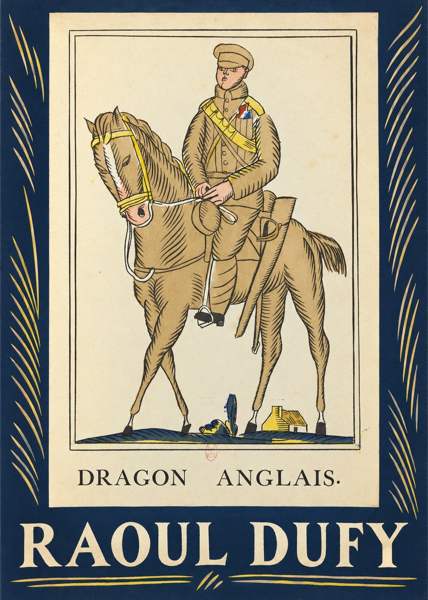 Raoul Dufy Dragon Anglais No3 - Plakat