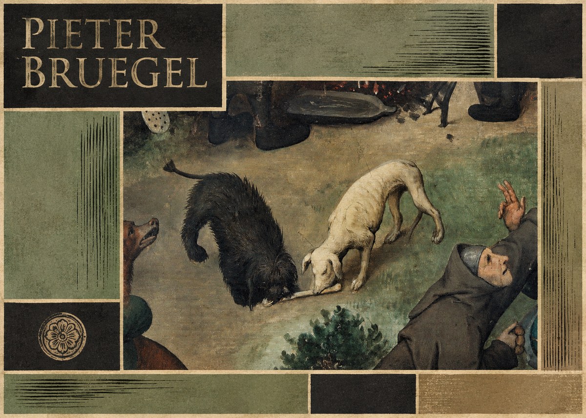 Pieter Bruegel The Beggars No5 - Plakat
