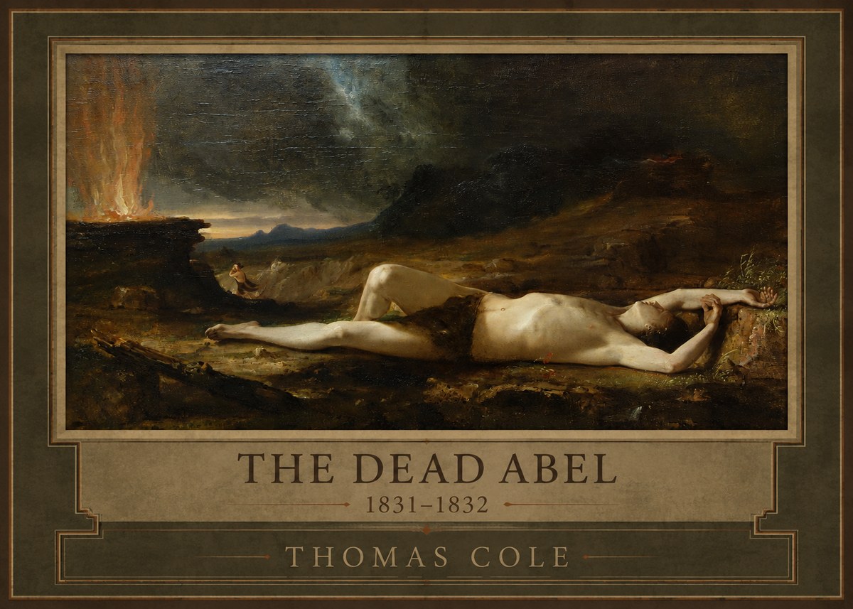 Thomas Cole The Dead Abel No1 - Plakat