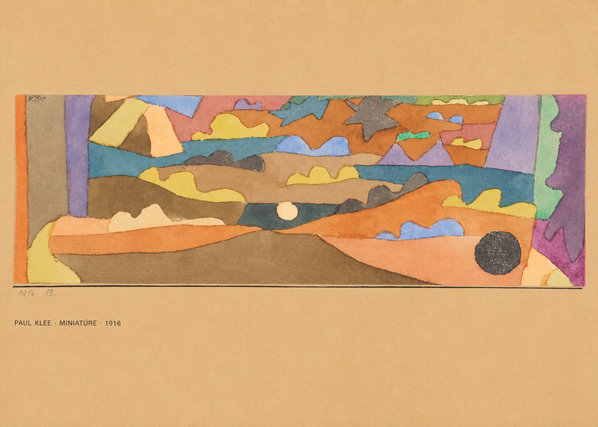 Paul Klee Miniatüre · 1916 No5 - Plakat