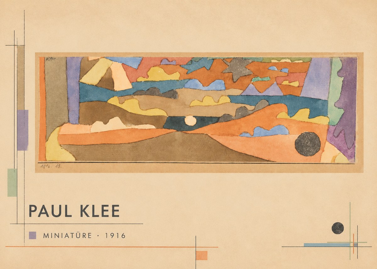 Paul Klee Miniatüre · 1916 No6 - Plakat