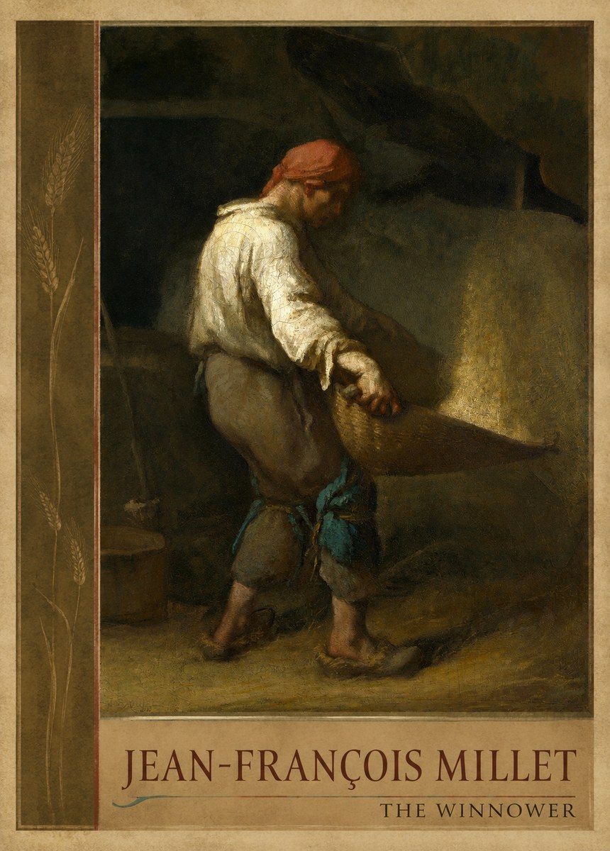 Jean-François Millet The Winnower No2 - Plakat