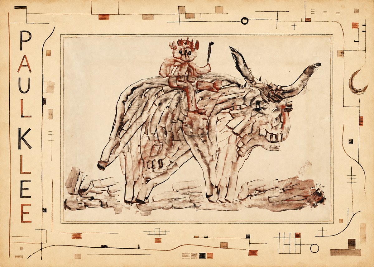 Paul Klee Bear Rider No3 - Plakat
