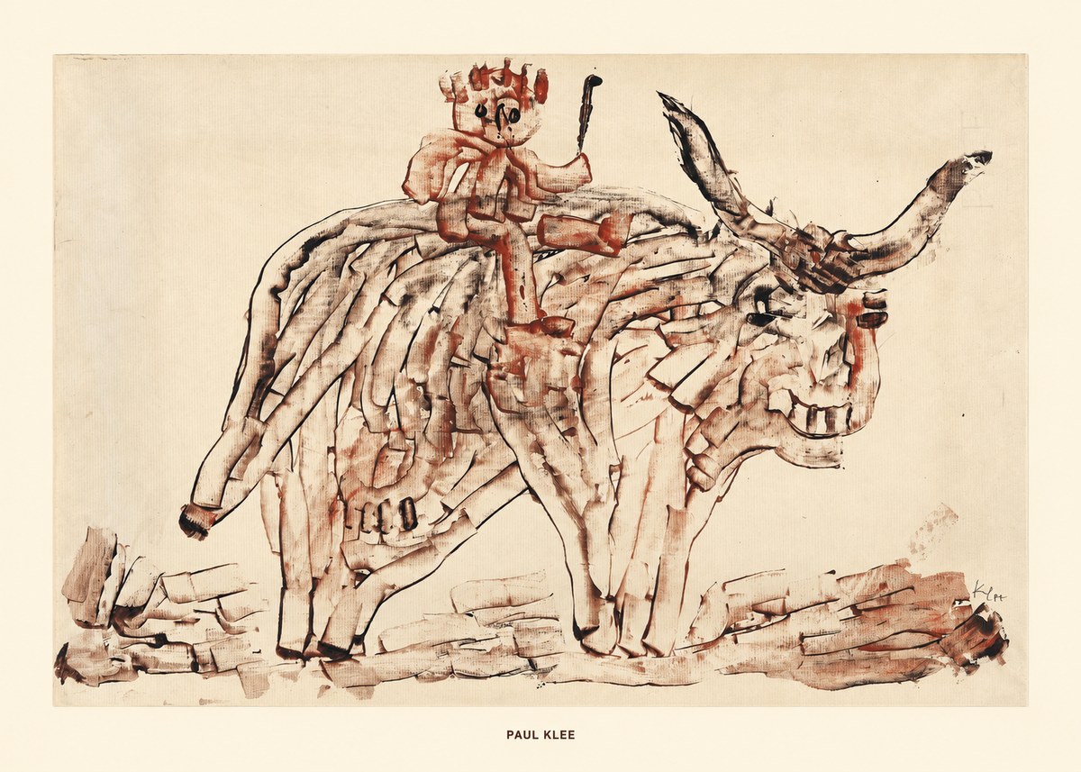 Paul Klee Bear Rider No6 - Plakat