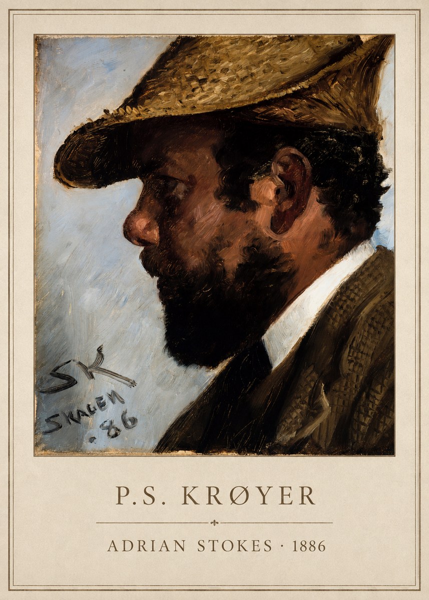 P.S. Krøyer Adrian Stokes No6 - Plakat