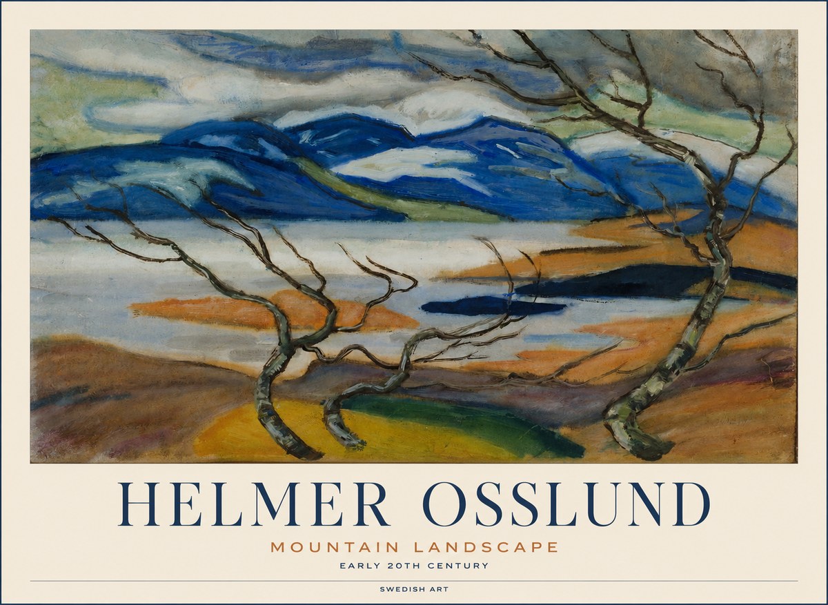 Helmer Osslund Mountain Landscape No1 - Plakat