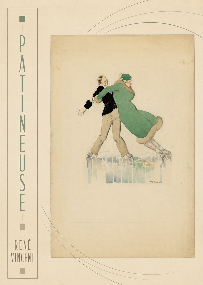 René Vincent Patineuse No2 - Plakat