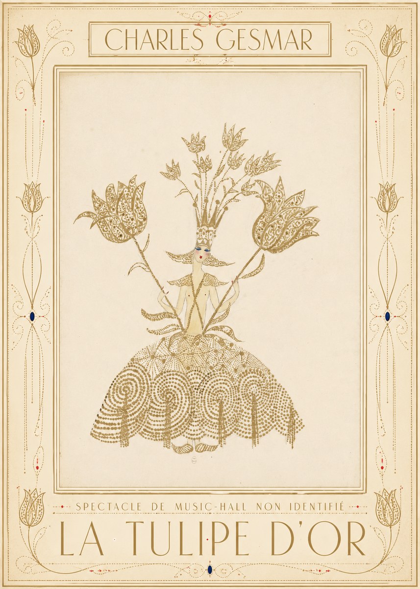 Charles Gesmar La Tulipe D'or No1 - Plakat