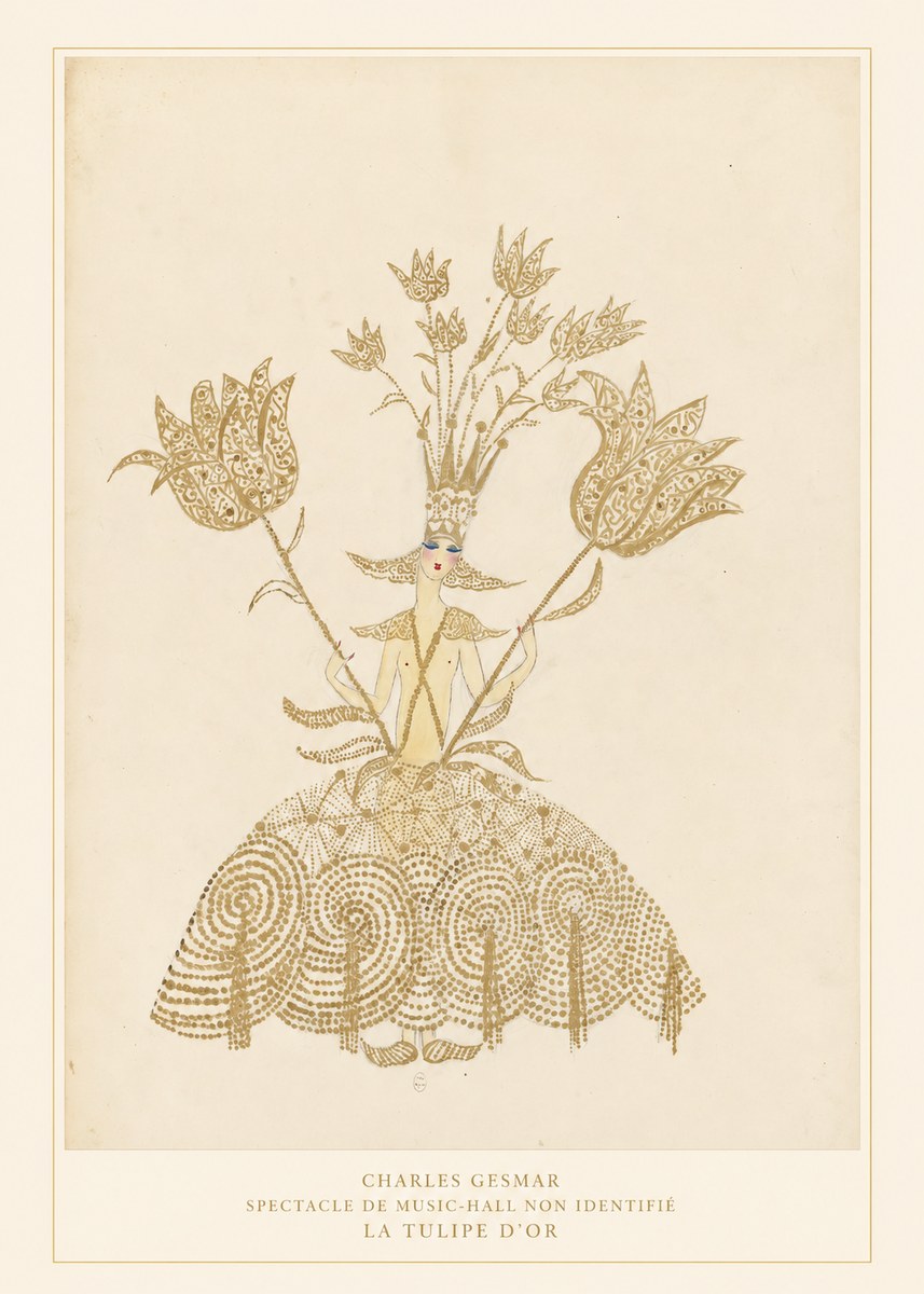 Charles Gesmar La Tulipe D'or No6 - Plakat