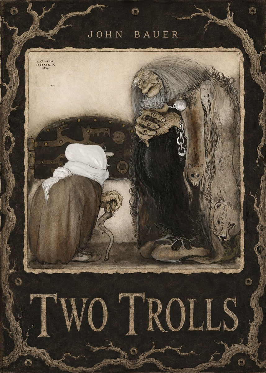 John Bauer Two Trolls No6 - Plakat