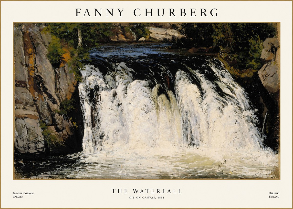 Fanny Churberg The Waterfall No1 - Plakat
