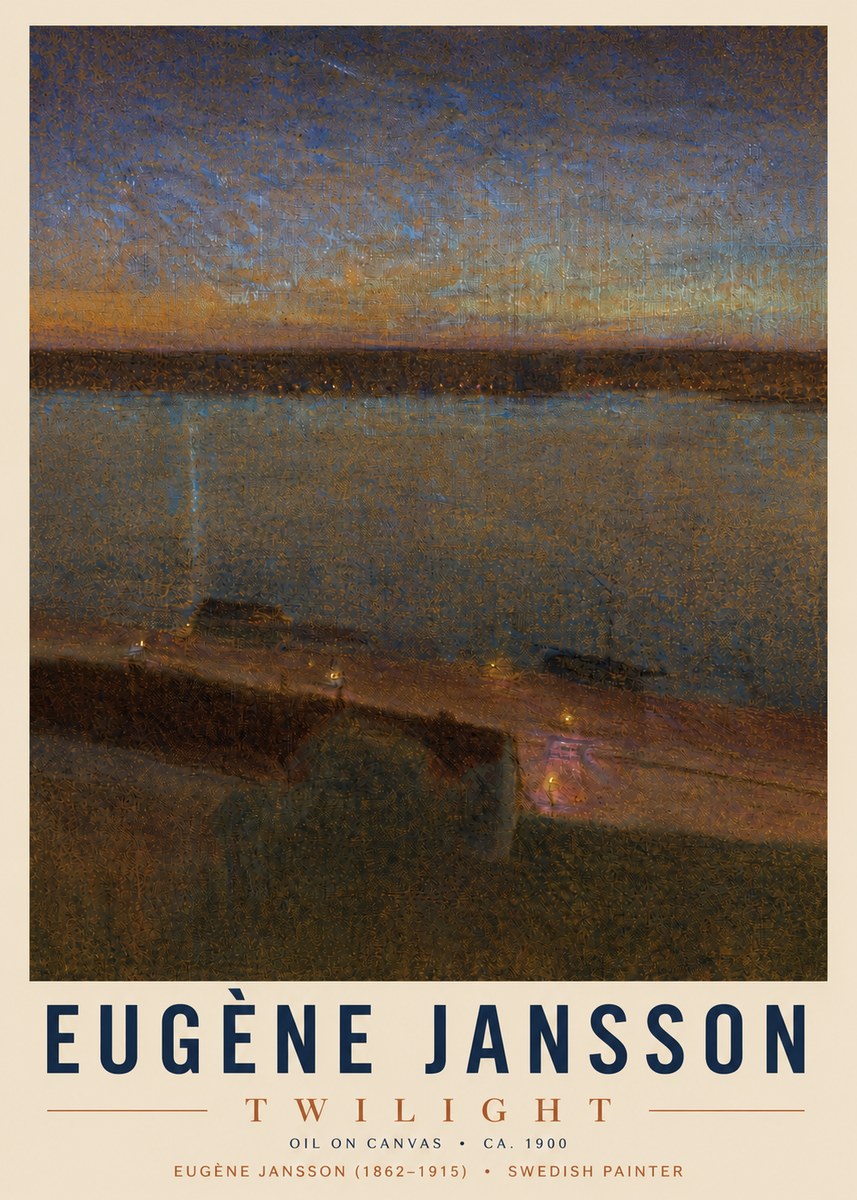 Eugène Jansson Twilight No4 - Plakat