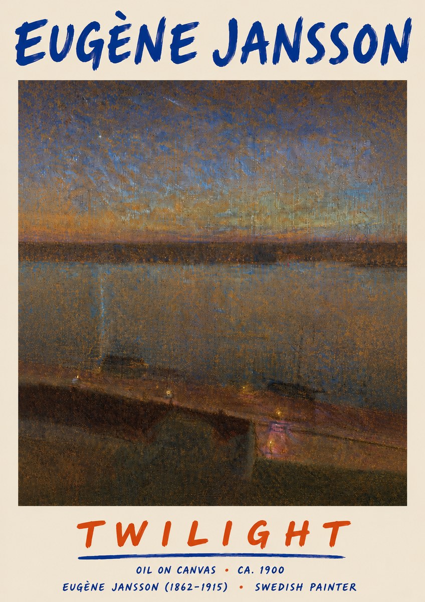 Eugène Jansson Twilight No6 - Plakat