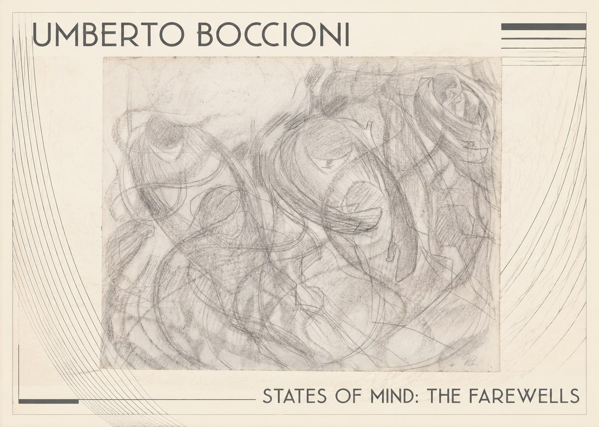 Umberto Boccioni States of Mind: the Farewells No1 - Plakat