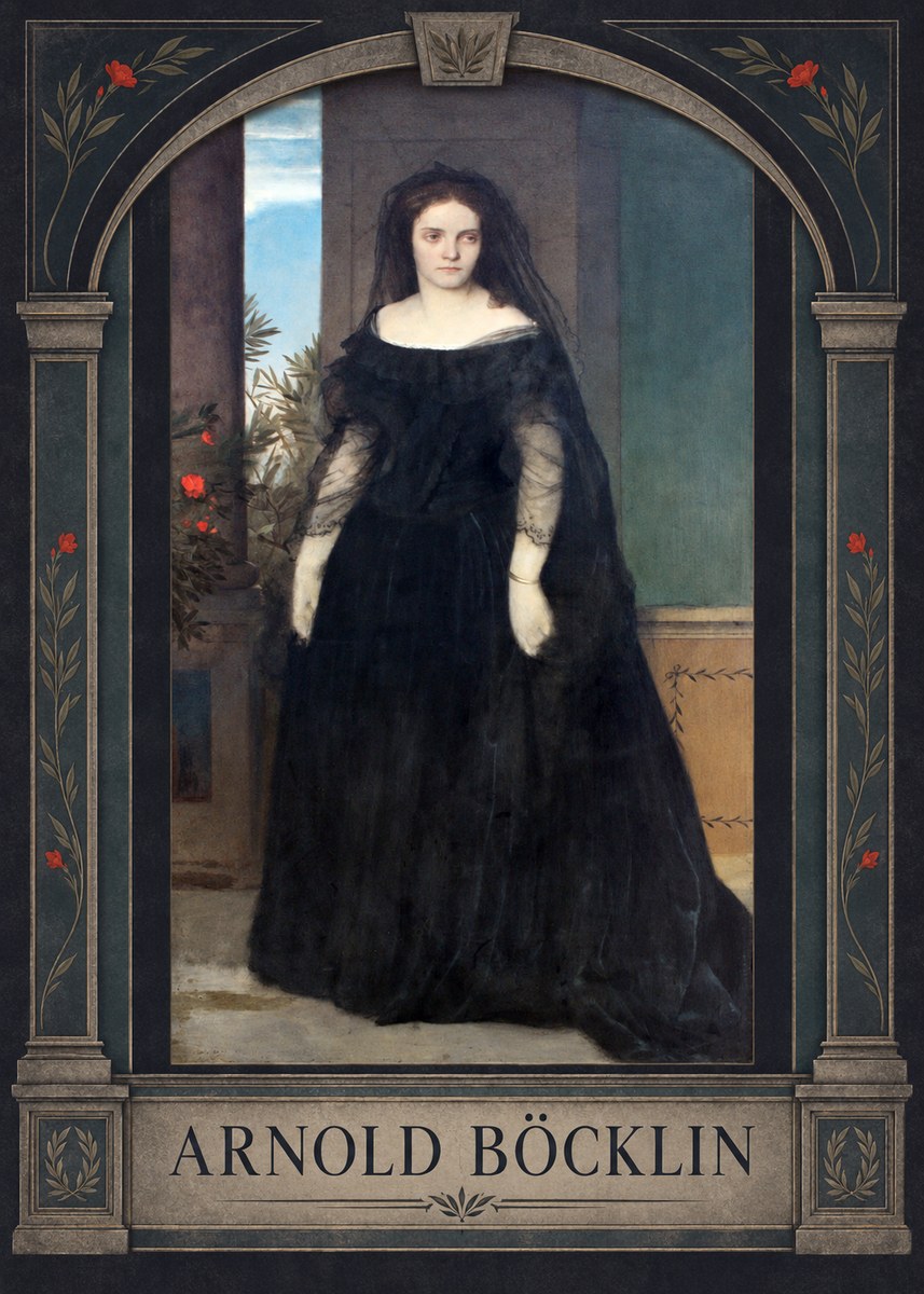 Arnold Böcklin Portrait of Mrs. Böcklin No3 - Plakat