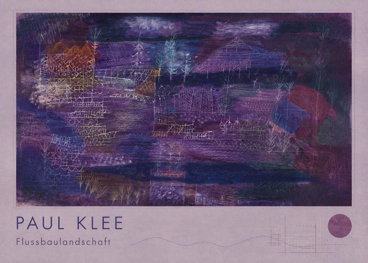 Paul Klee Flussbaulandschaft No2 - Plakat