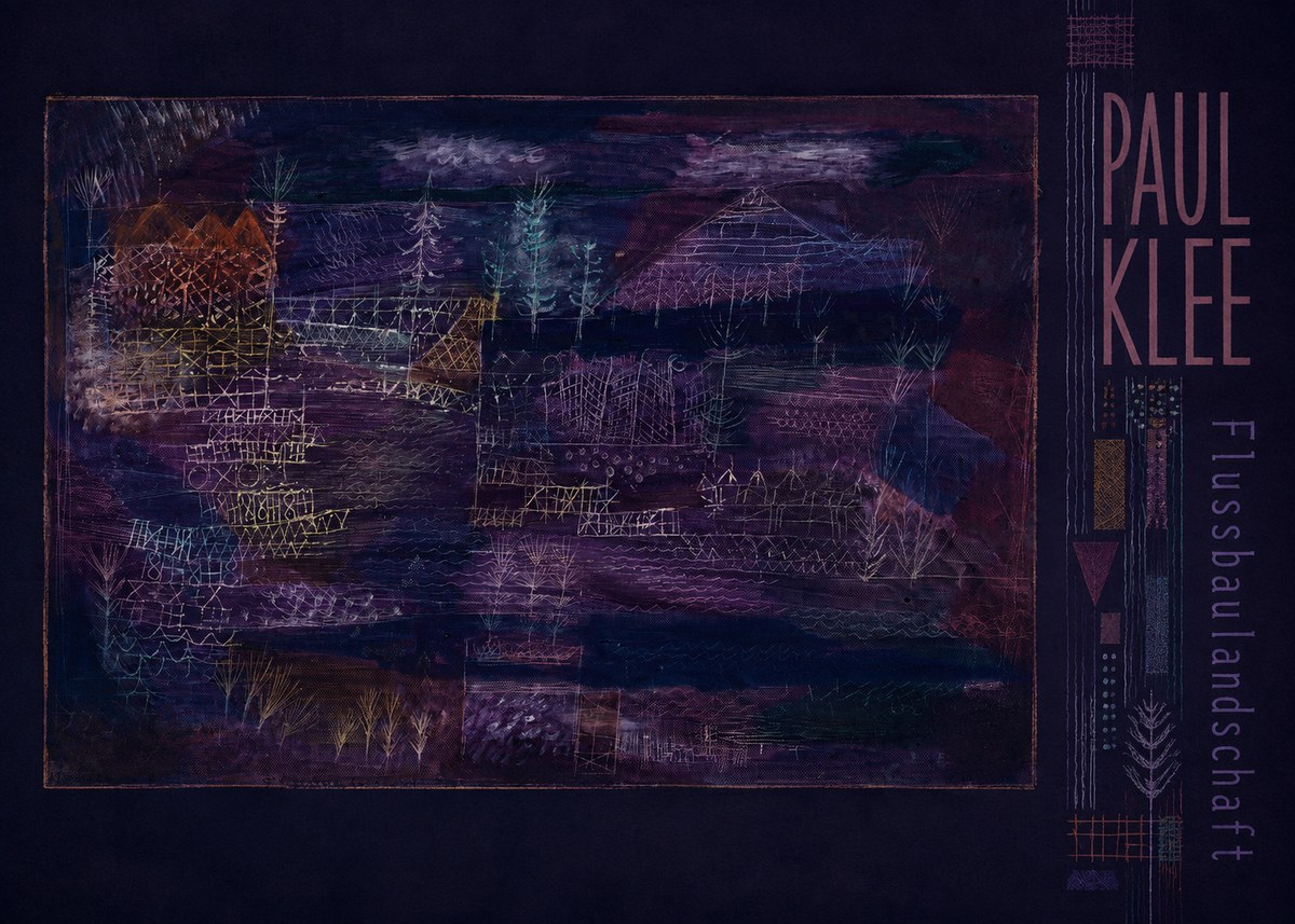 Paul Klee Flussbaulandschaft No3 - Plakat
