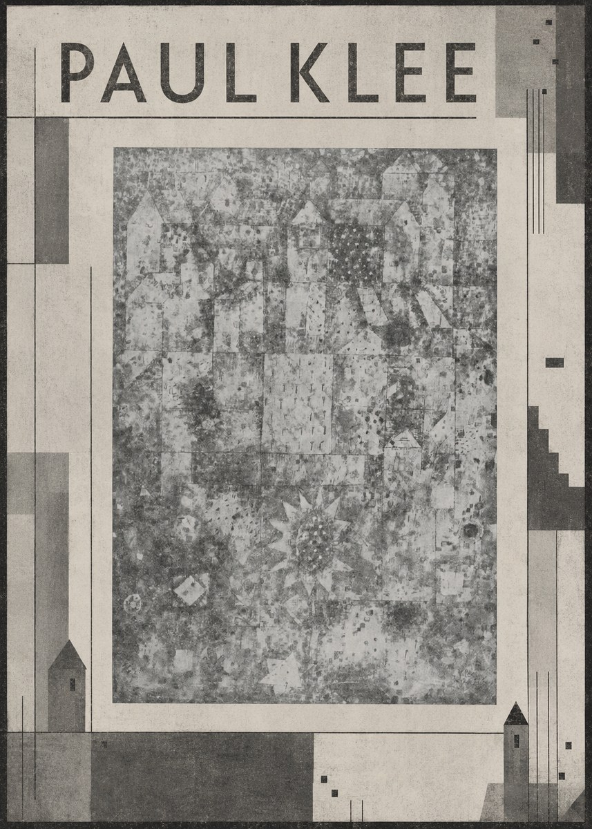 Paul Klee Town and Country No6 - Plakat