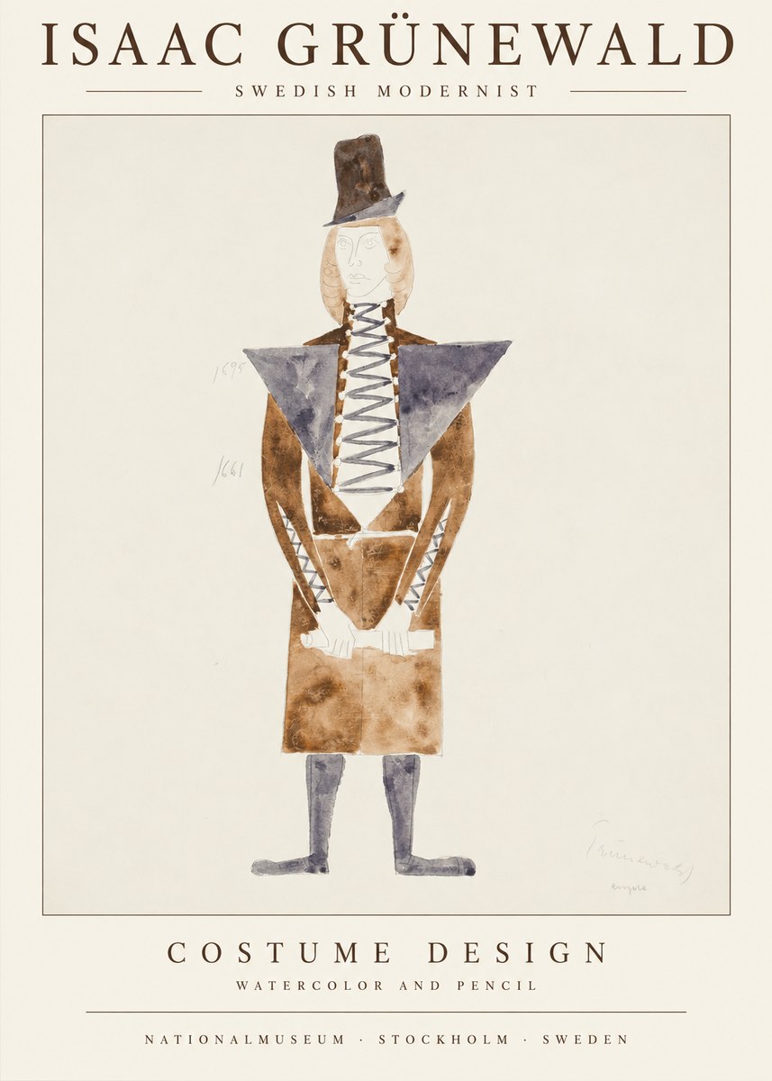 Isaac Grünewald Costume Design XIII No2 - Plakat