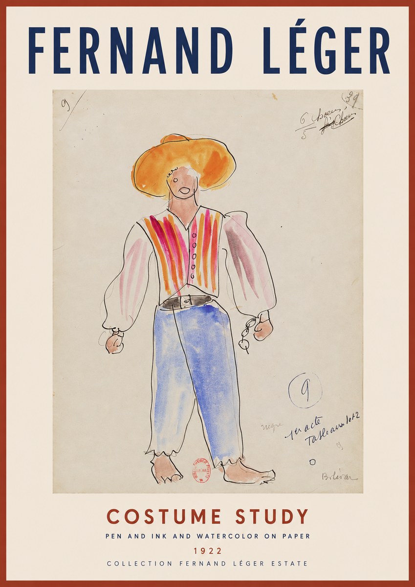 Fernand Léger Costume Study II No2 - Plakat