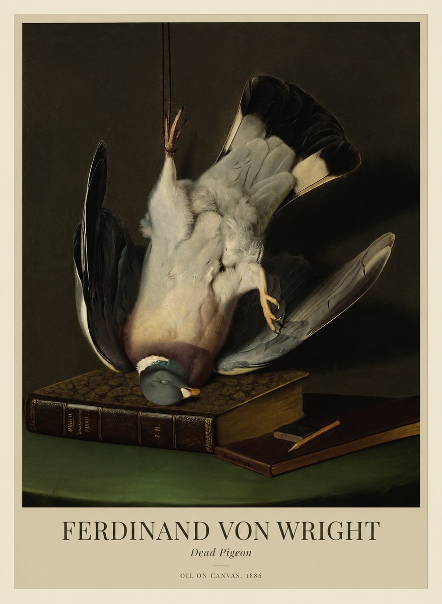 Ferdinand von Wright Dead Pigeon No1 - Plakat