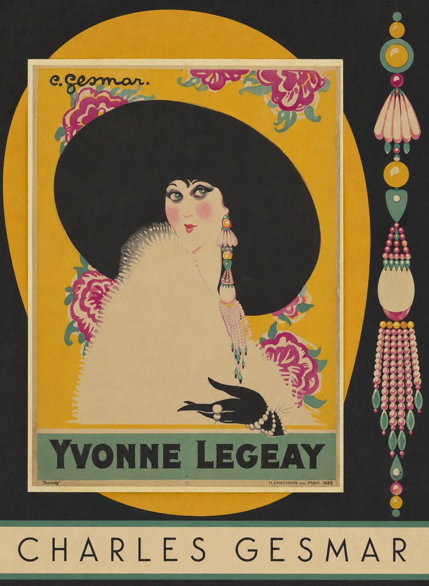 Charles Gesmar Yvonne Legeay No5 - Plakat