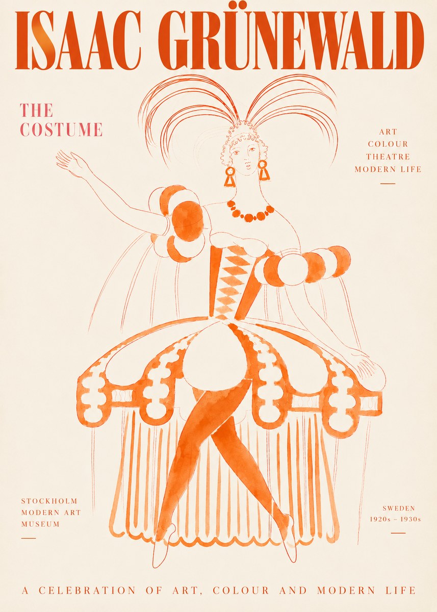 Isaac Grünewald The Costume II No3 - Plakat