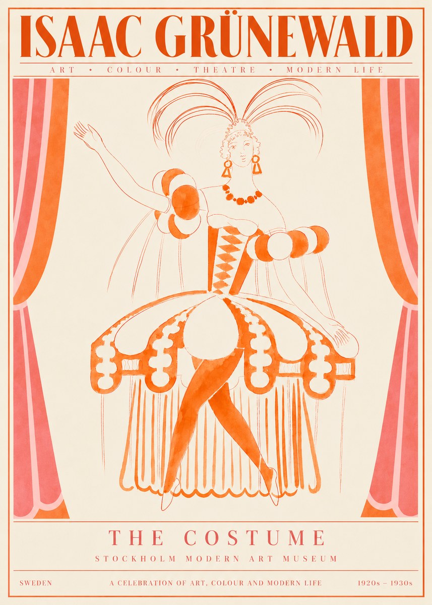 Isaac Grünewald The Costume II No4 - Plakat