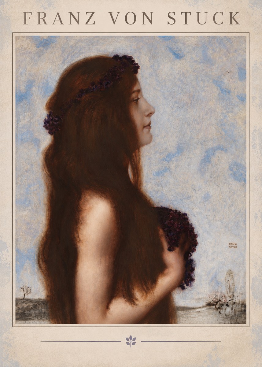 Franz von Stuck Frühlingsreigen No2 - Plakat